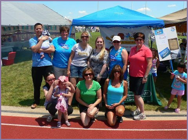 North Penn Pediatric Dental Associates, LLC staff group photo at Relay for Life at North Penn High School