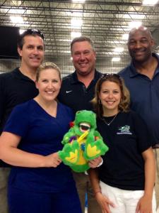 Dr. Lapps and Bethany at the Police Athletic League Community Event