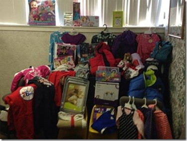 Gifts for children donated by staff of North Penn Pediatric Dental Associates, LLC for Christmas