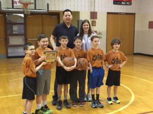 Dr. Wong with the Souderton Tarheels basketball team photo