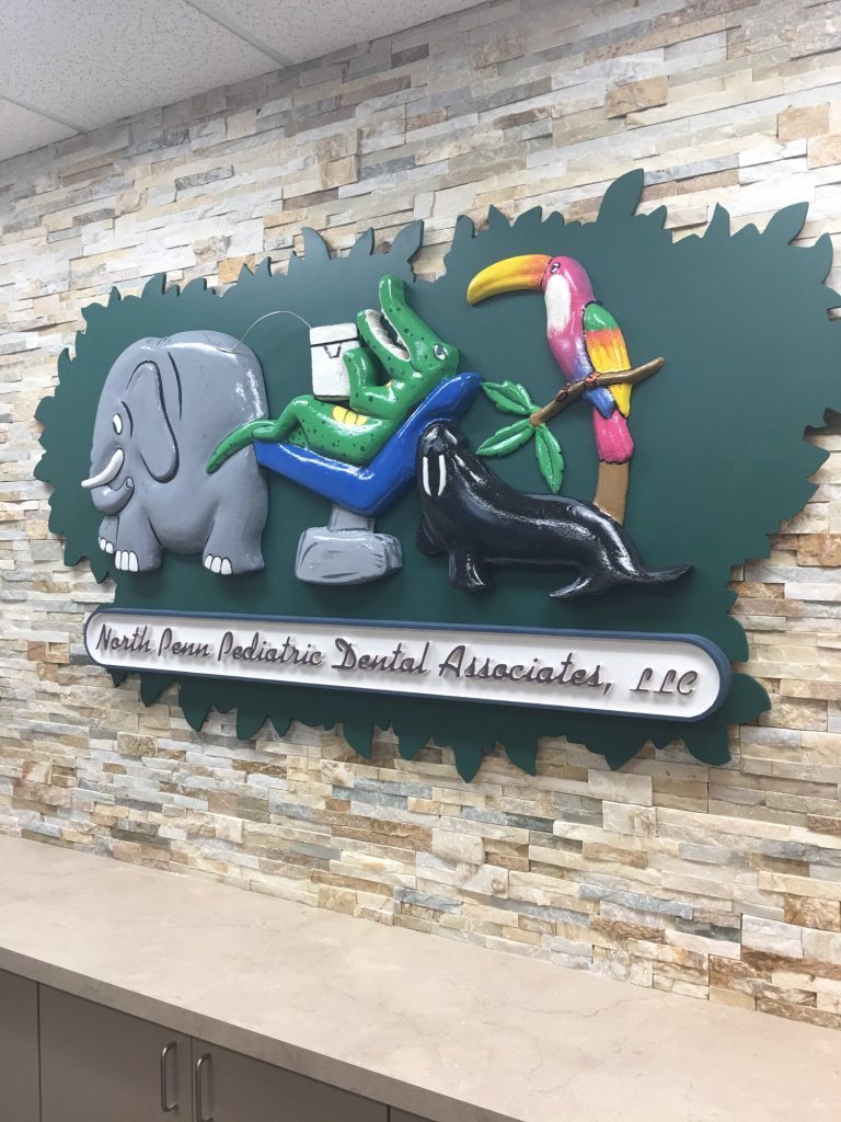 {PRACTICE_NAME} Harleysville office sign in entrance to building